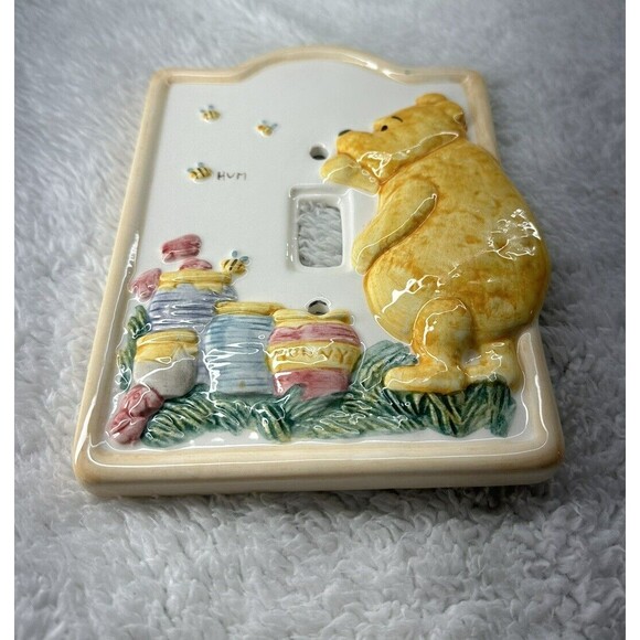 Disney By Charpente Classic Winnie the Pooh Ceramic Light Switch Plate - Picture 2 of 16